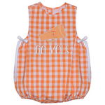 Remember Nguyen - Orange and White Gingham "Go Vols" Bubble