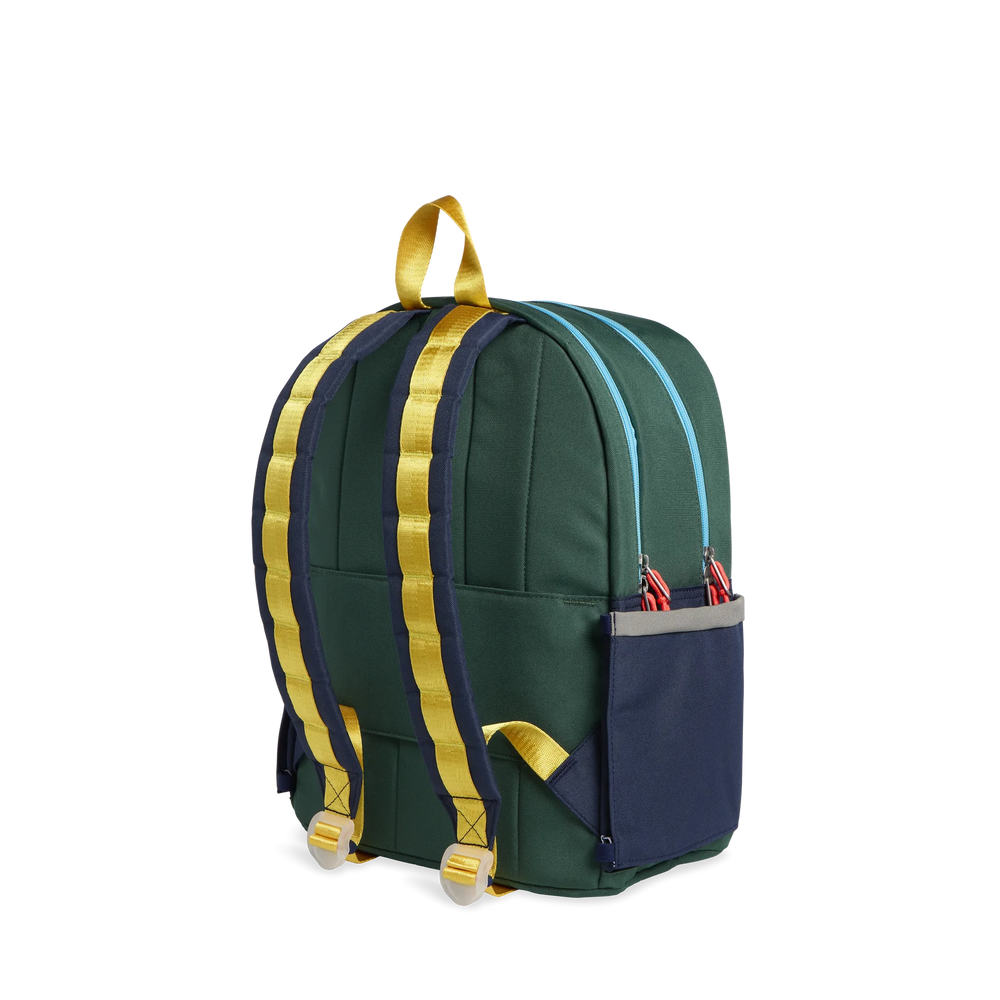 
            
                Load image into Gallery viewer, State Bag - Kane Double Pocket Backpack Green &amp;amp; Navy
            
        