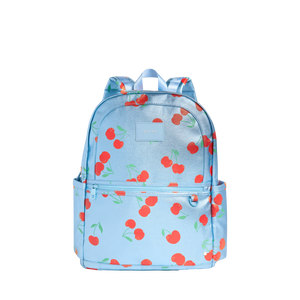 State Bag - Kane Double Pocket Large Backpack Blue Cherries