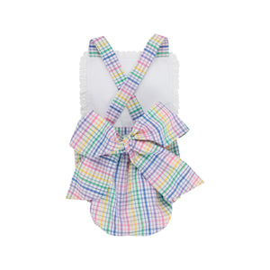 The Beaufort Bonnet Company - Colored Pens Plaid Sally Sunsuit