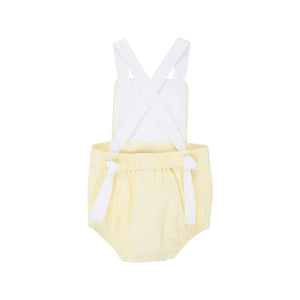 The Beaufort Bonnet Company - Seaside Sunny Yellow Seersucker Sayre Sunsuit