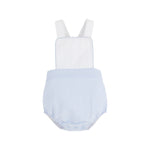 The Beaufort Bonnet Company - Breakers Blue Seersucker Sayre Sunsuit