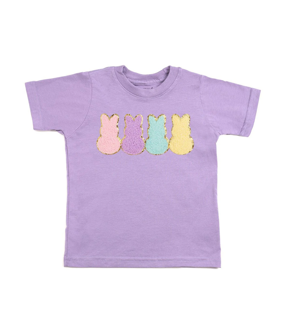 Sweet Wink - Lavender Easter Peeps Patch SS T-Shirt