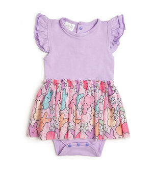 Sweet Wink - Easter Peeps Short Sleeve Tutu Bodysuit