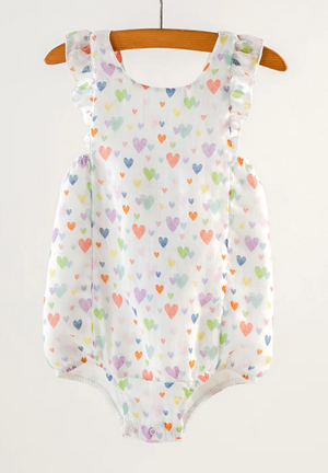 Nola Tawk - Confetti Hearts Muslin Sunsuit