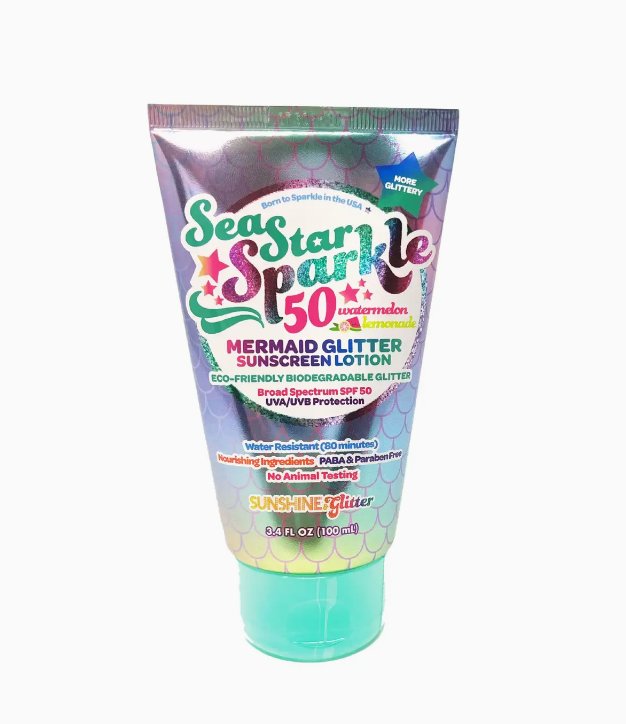 Sunshine & Glitter - Mermaid Watermelon Lemonade Glitter Sunscreen