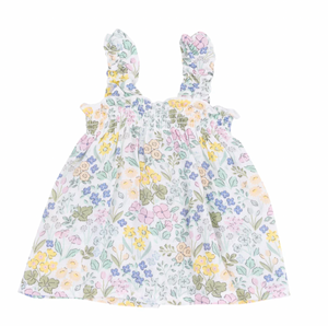 Angel Dear - Samantha Floral Ruffly Strap Top & Bloomer