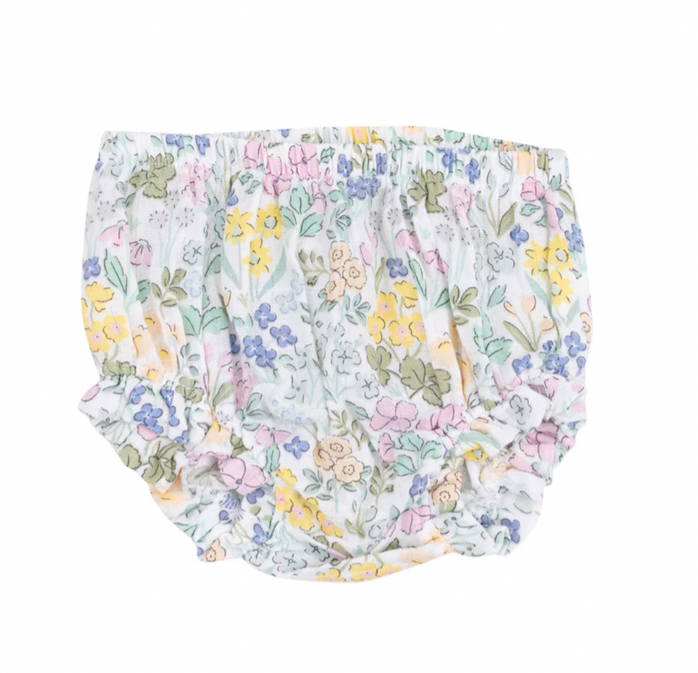 Angel Dear - Samantha Floral Ruffly Strap Top & Bloomer