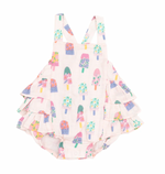 Angel Dear - Floral Popsicles Ruffle Sunsuit