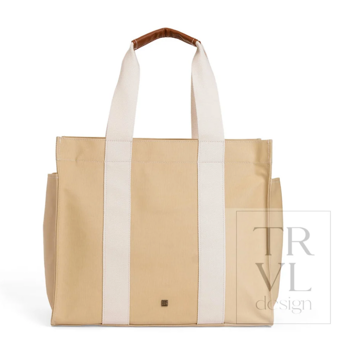 Tall Tote - Coated Canvas Khaki