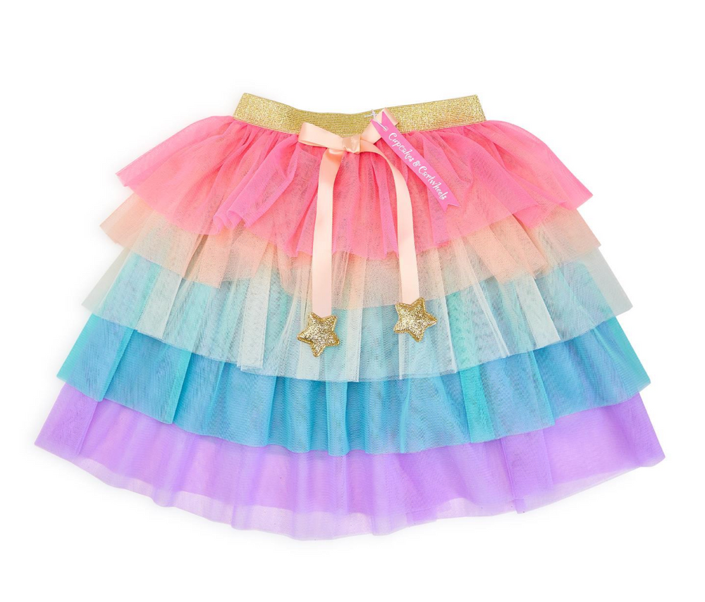 Two's Company - Rainbow Ruffles Tulle Dress Up Tutu