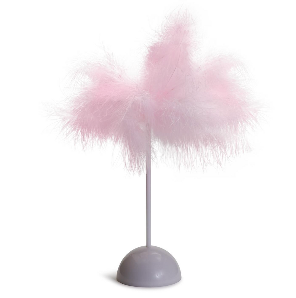 Two's Company - Pink Feather Light Up Décor