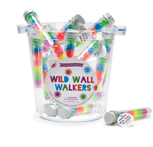 Cupcakes and Cartwheels - Wild Walkers Set of 7 Window Walkers in Test Tube