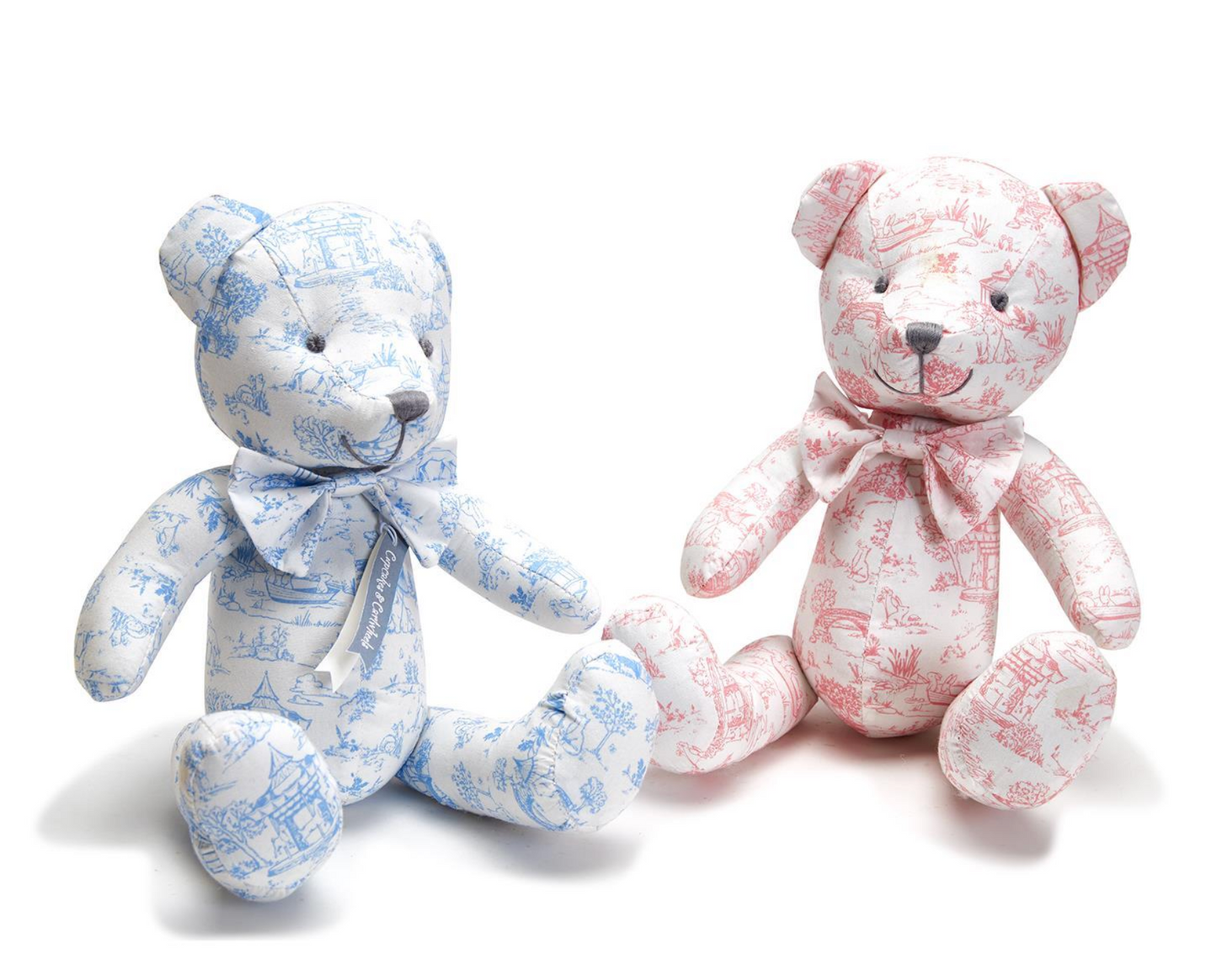 Cupcakes and Cartwheels - Animal Toile Stuffed Bear