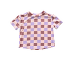 Babysprouts - Boxy Tee - Checker in Burlwood