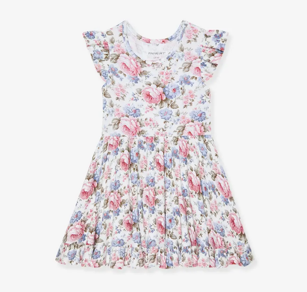 Posh Peanut - Etta - Pointelle Ruffled Twirl Dress