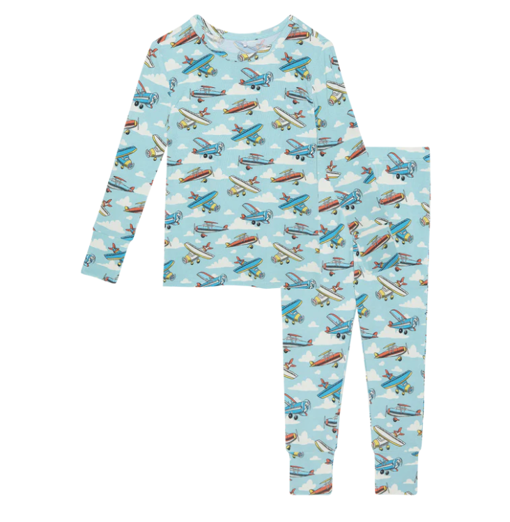 Posh Peanut - Planes Pajama Set