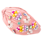 Pink Beaded Easter Headband