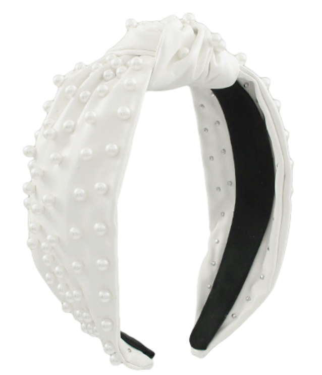 Pearl Beaded Knot Headband