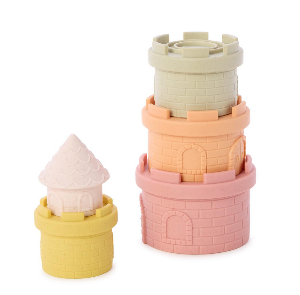 Cupcakes & Cartwheels - Castle 5 Pc Textured Stacker Toy