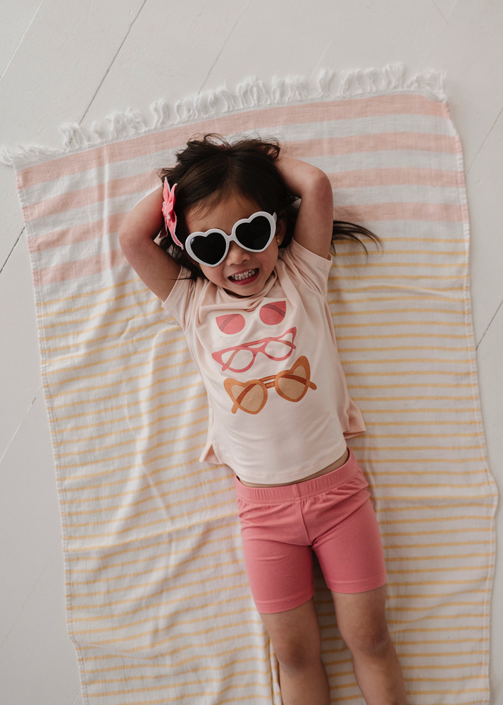 
            
                Load image into Gallery viewer, Babysprouts - desert rose biker shorts
            
        