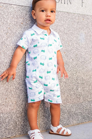 Maddie & Connor Co - Tee Time Boys Romper