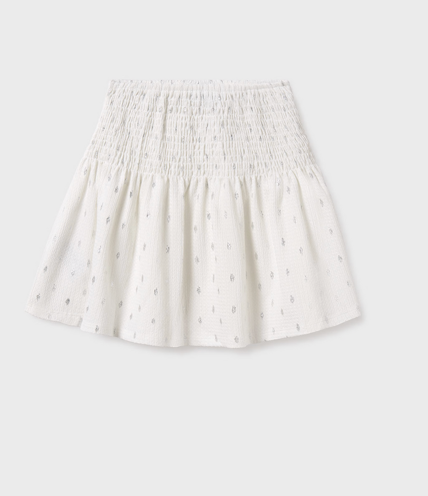 Mayoral - Ecru Printed Skirt
