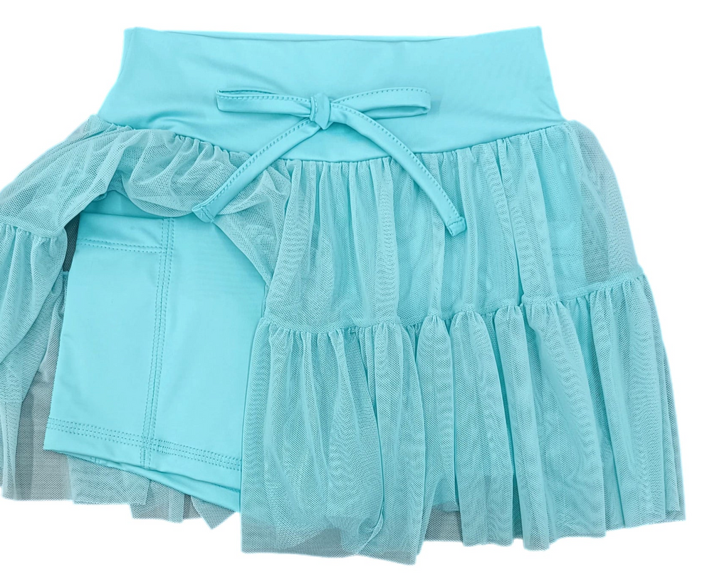 
            
                Load image into Gallery viewer, James &amp;amp; Lottie - Mint Tiered Skort BE
            
        