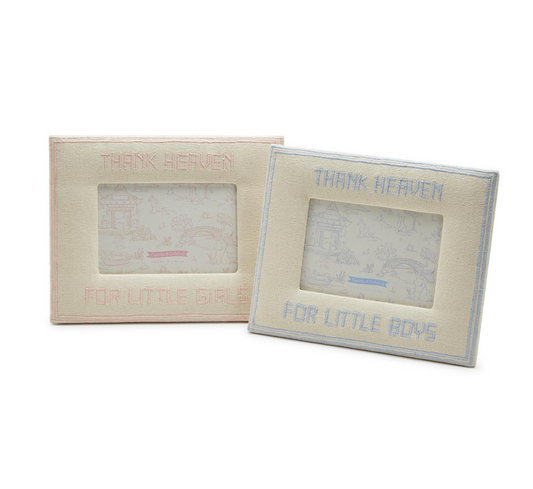 Thank Heaven 4" x 6" Embroidered Photo Frame