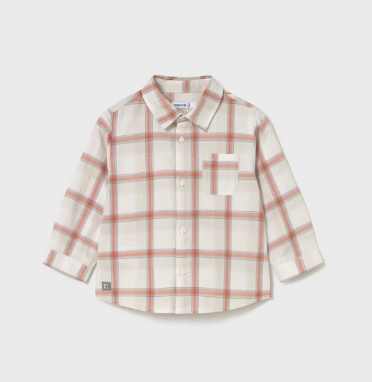 Pumpkin Plaid Shirt