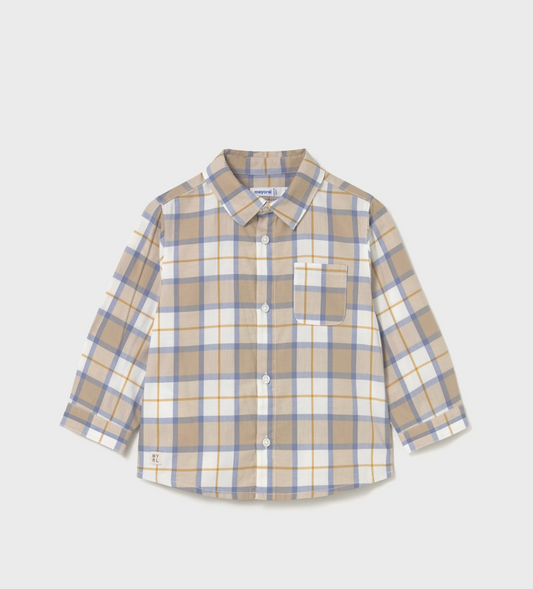 Taupe Plaid Shirt