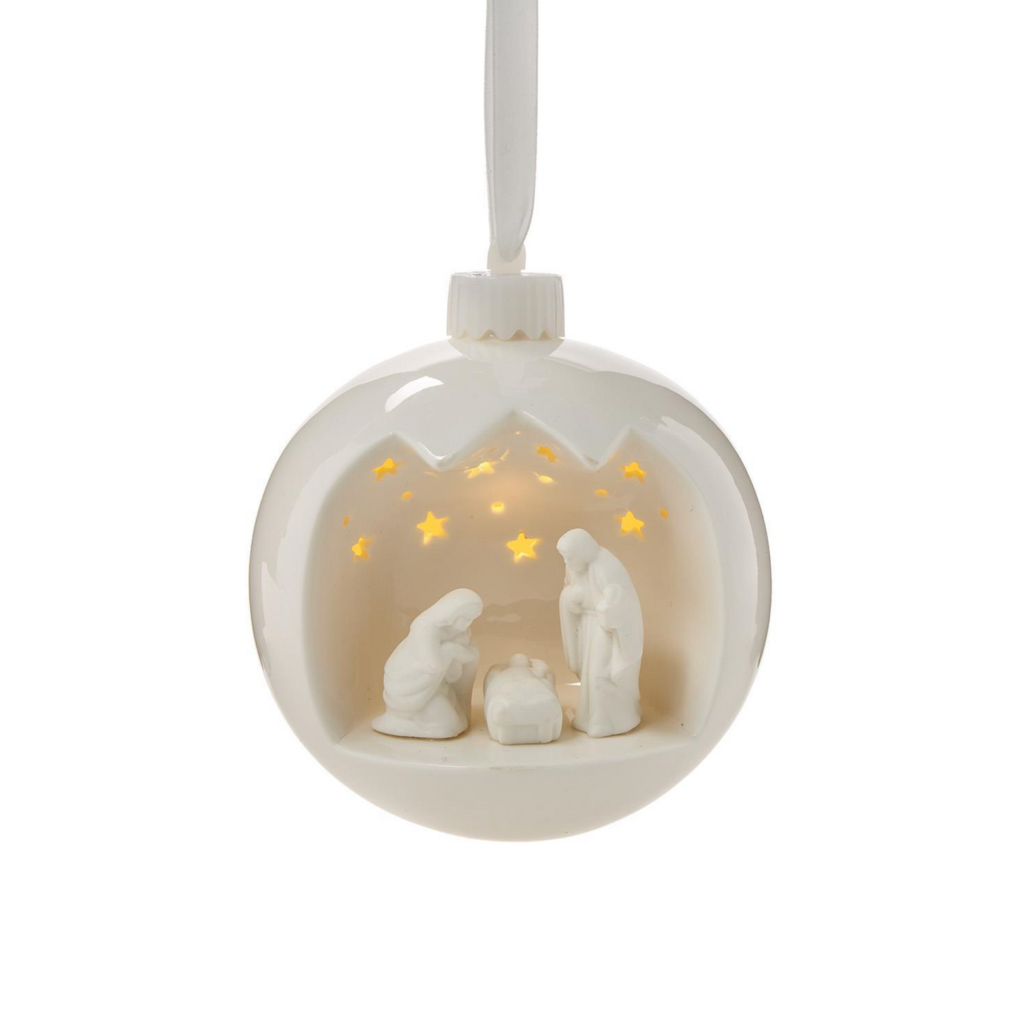 Nativity Scene Light Up Ornament