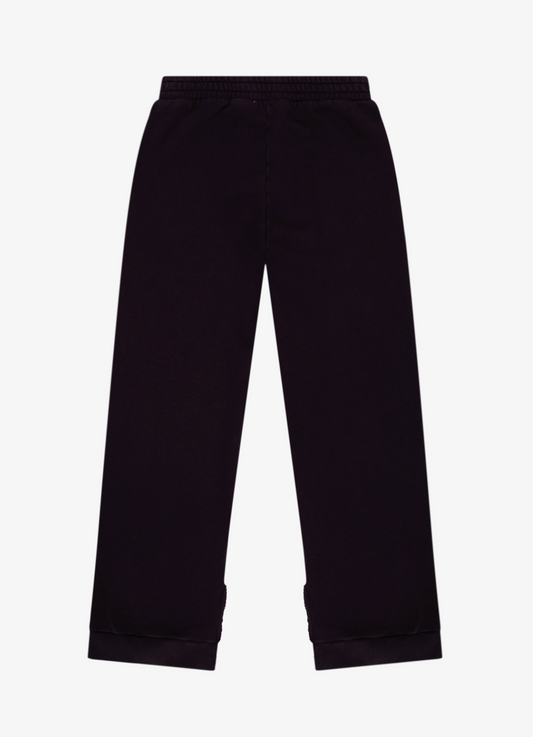 Moroccan Fig Cotton Fleece Split Hem Pocket Pant
