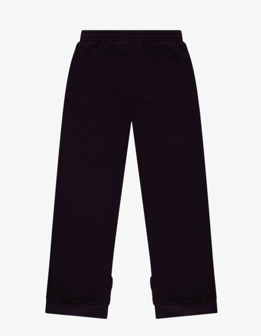 Moroccan Fig Cotton Fleece Split Hem Pocket Pant