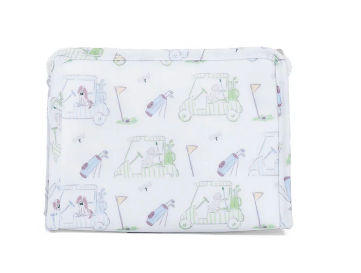TRVL Designs Roadie Small Zip Pouch featuring a compact fabric design with a zipper closure, ideal for travel accessories.