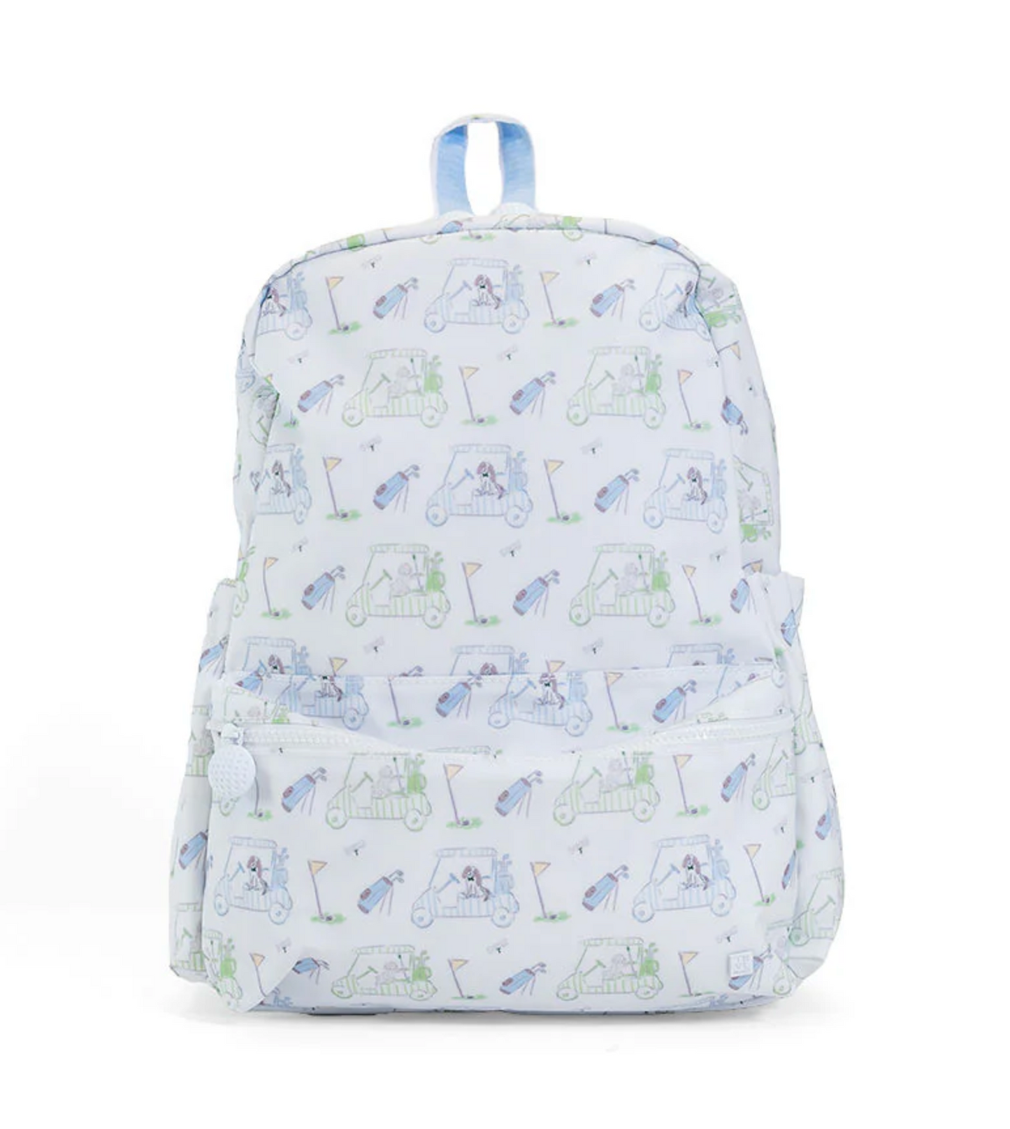 Screenshot of a TRVL Designs backpack, showcasing its sleek design, multiple compartments, and durable black material.