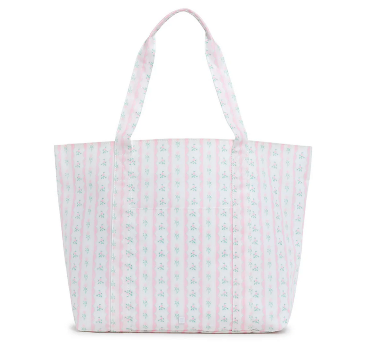 Large black TRVL Designs X-Large Jumbo Tote bag with sturdy handles, ideal for travel and shopping.