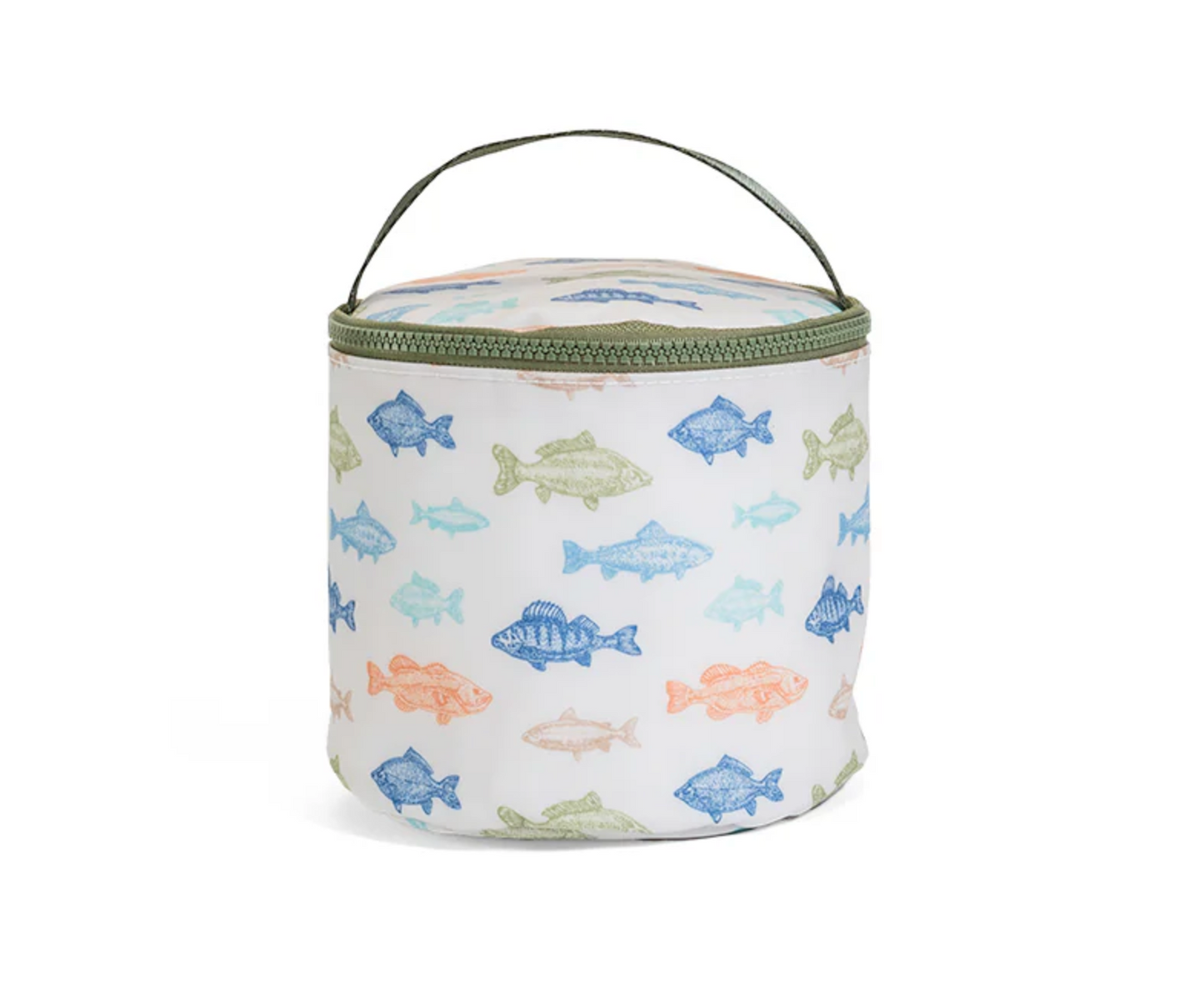 TRVL Designs snack bag with colorful, reusable fabric design, ideal for carrying snacks in a compact, eco-friendly container.