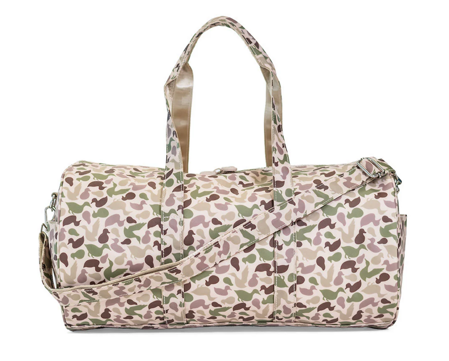 Large Roll Duffle bag by TRVL Designs with sturdy fabric, multiple compartments, and adjustable straps for travel and storage.