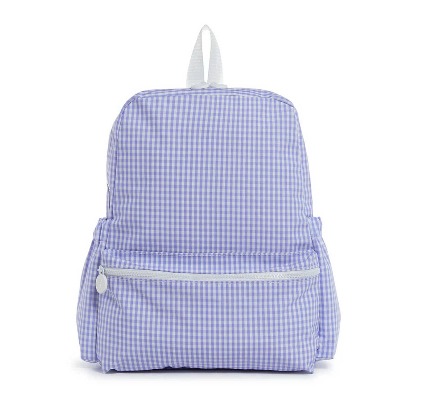 TRVL Design backpack with multiple compartments, black fabric, adjustable straps, and sleek modern style.