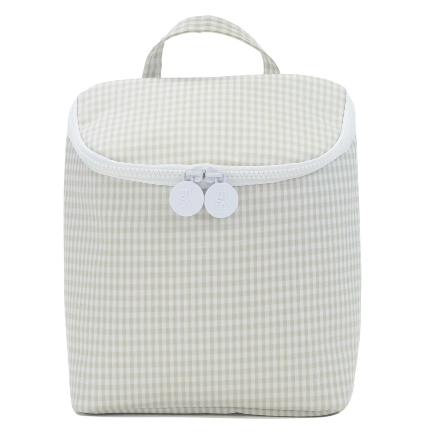TRVL Designs insulated lunch bag for take-away meals, featuring a compact, portable design with a zip closure and insulated interior.