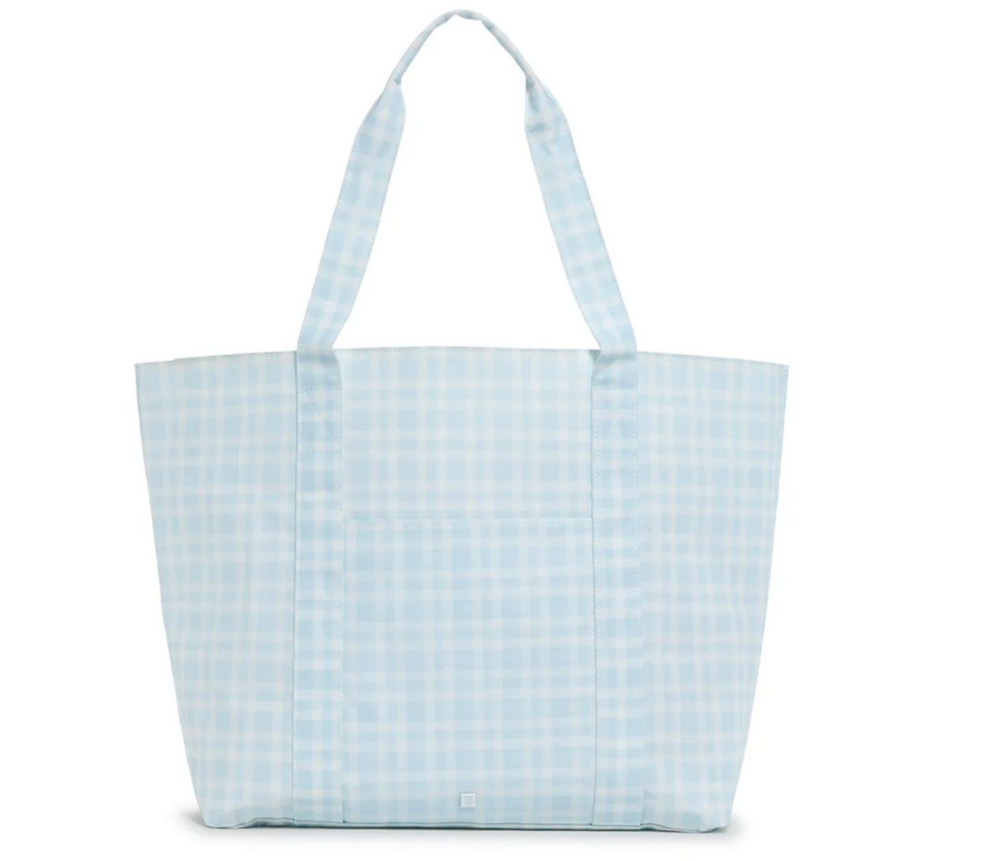 Large TRVL Designs jumbo tote bag with sturdy handles, featuring a spacious design ideal for travel or everyday use.