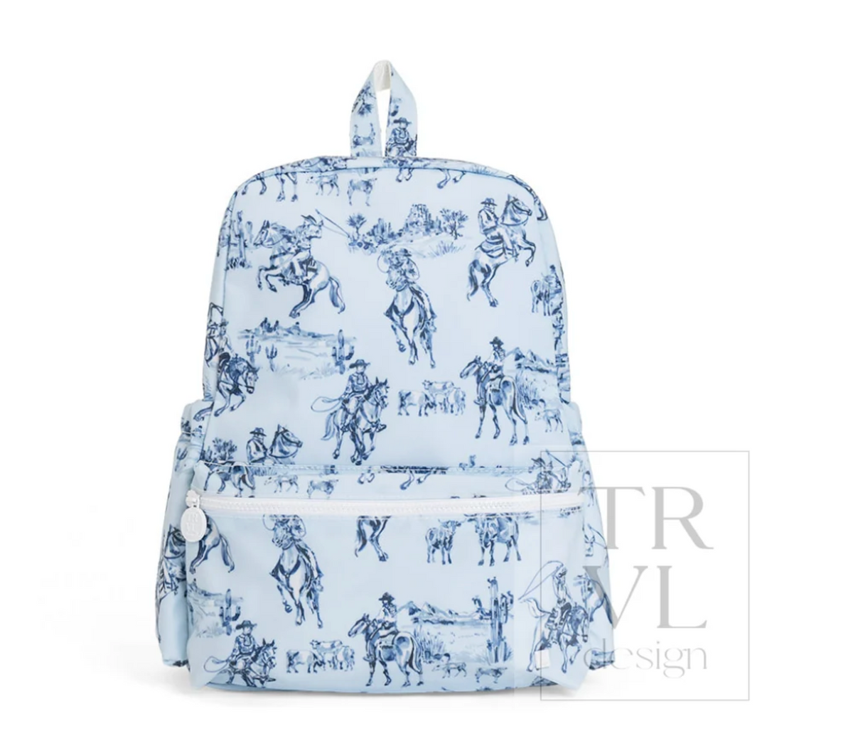 TRVL Designs Mini Backer, compact and stylish, shown in a clear screenshot highlighting its design and branding details.