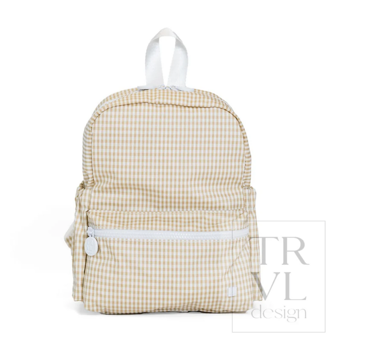 Screenshot of TRVL Designs Mini Backer, a compact travel organizer with multiple compartments for easy packing and organization.