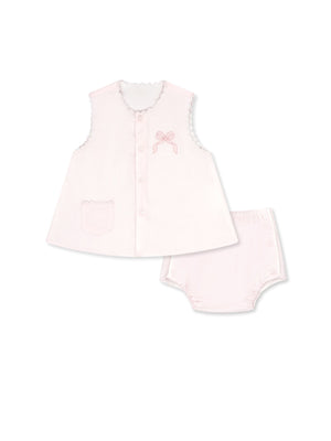 Lullaby Set - Maria Diaper Set Blessings Pink, Bow
