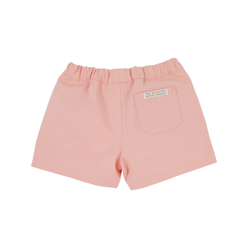 The Beaufort Bonnet Company - Pompano Peach with Keeneland Khaki Stork Shelton Shorts