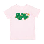 Sweet Wink - Lucky Script Patch St. Patrick's Day Short Sleeve T-Shirt in Ballet Pink