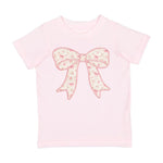 Sweet Wink - Ditsy Floral Bow Patch Short Sleeve T-Shirt - Ballet