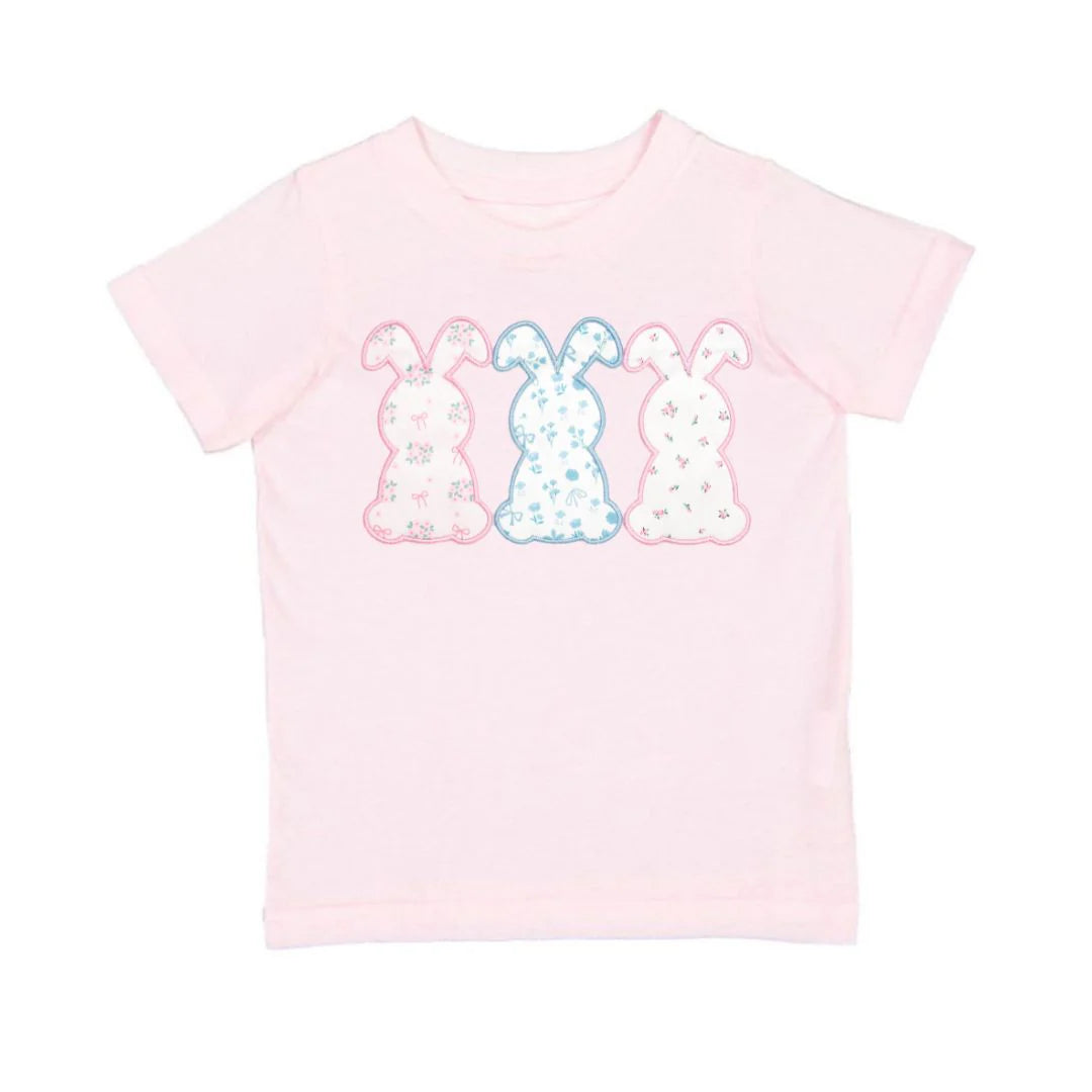 Ballet Floral Bunny Patch Easter Short Sleeve T-Shirt