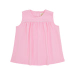 The Beaufort Bonnet Company - Pier Party Pink Sleeveless Dowell Day Top